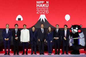 ญี่ปุ่นได้อีก: ทากุโอะ ฮาเซกาวะ ประธานงาน NIPPON HAKU BANGKOK 2026 จัดพิธีเปิดงานมหกรรมเพื่อคนรักญี่ปุ่นแบบครบทุกเรื่องครั้งใหญ่ที่สุดในประเทศไทย “นิปปอนฮาคุ แบงคอก 2026” (NIPPON HAKU BANGKOK 2026) ภายใต้ธีม “Japanese Way for Better Day”
